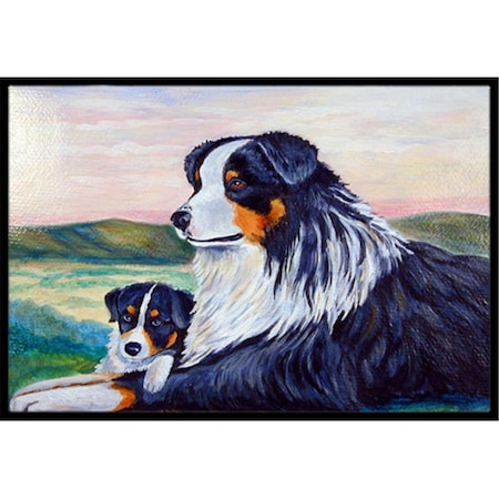 Carolines Treasures 18 x 27 in. Australian Shepherd Indoor Outdoor Mat 7511MAT